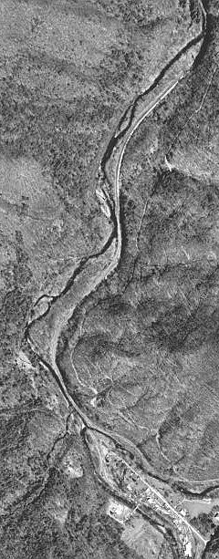 The portion of the upper Elk River that I walked.  From its origin at the junction of Old Field Fork and Big Spring Fork to the end of the four-track railyard.  About 1&frac12; miles. USGS 1997.